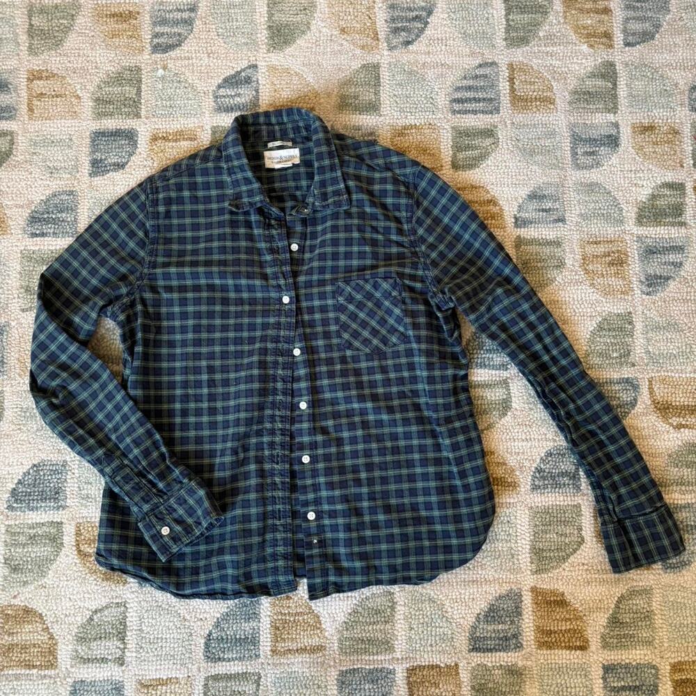 Ralph Lauren Denim & Supply Blue and Green Plaid Button Up Shirt